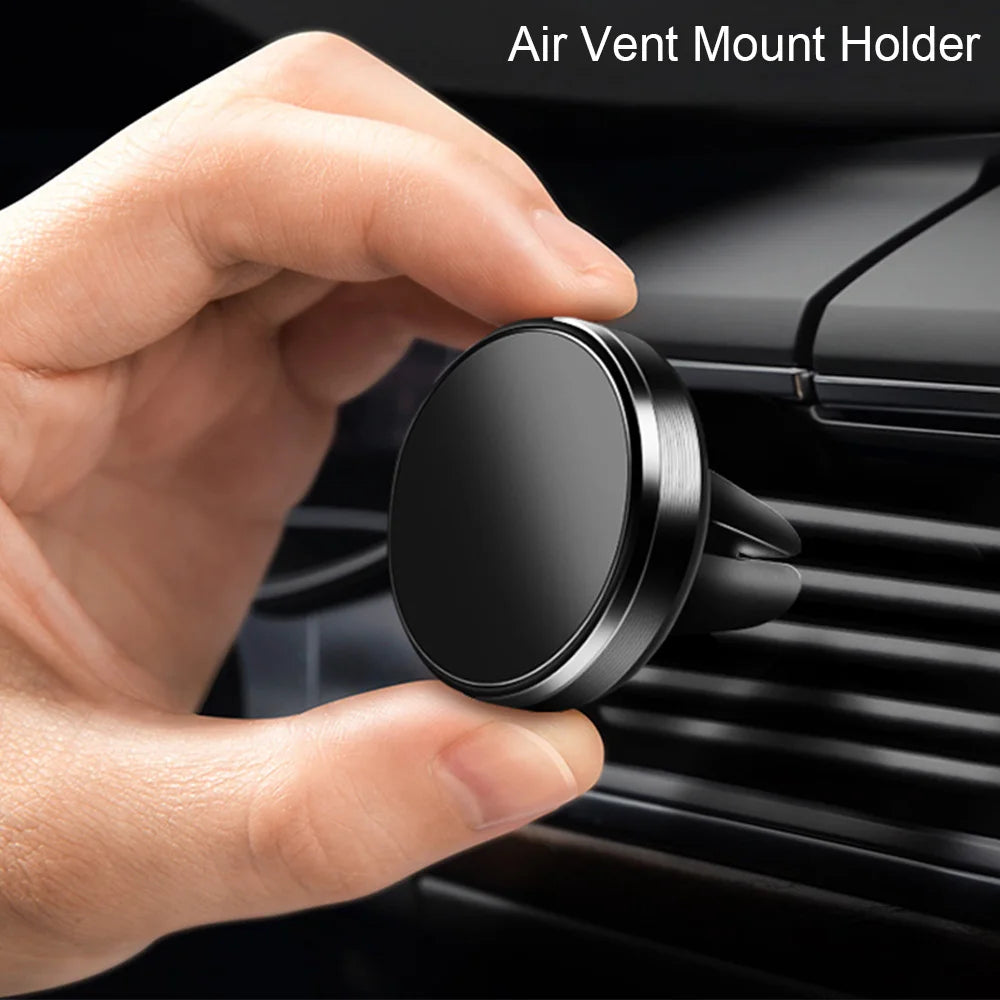 Magnetic Round Phone Holder Magnet Sticker for Car Interior Accessories GPS Air Vent Mount Mobile Stand