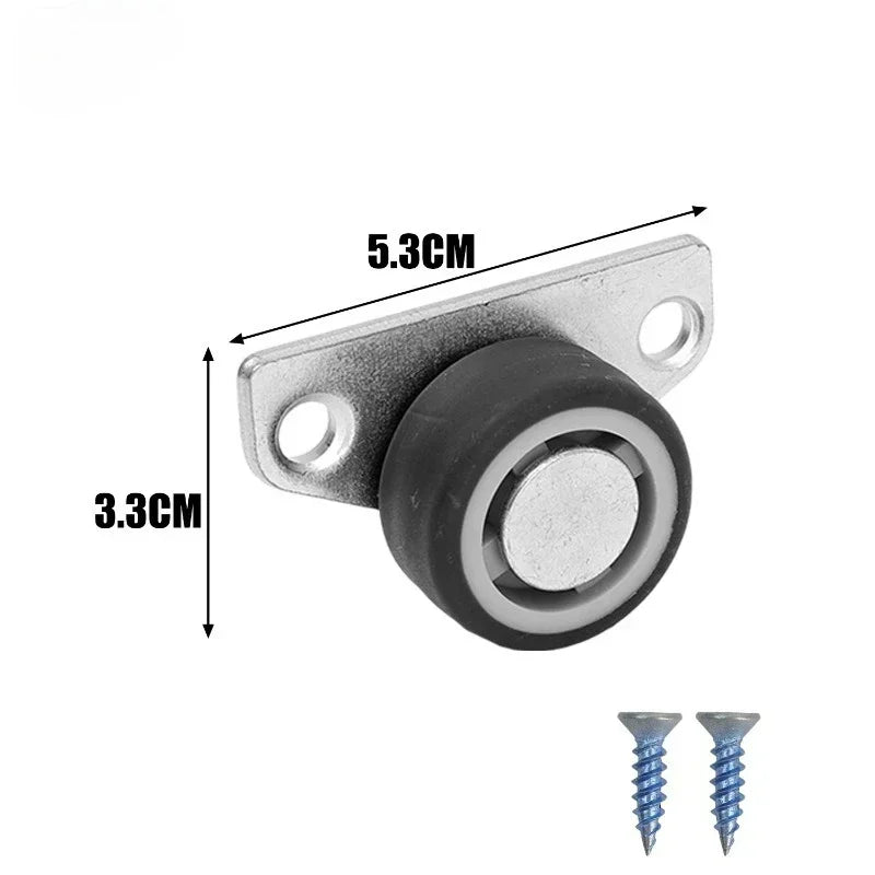 8/1PCS Mini Side Mount Caster Wheels Silent Rubber Furniture Casters Directional Cartwheels For Trolley Drawer Kitchen Cabinets
