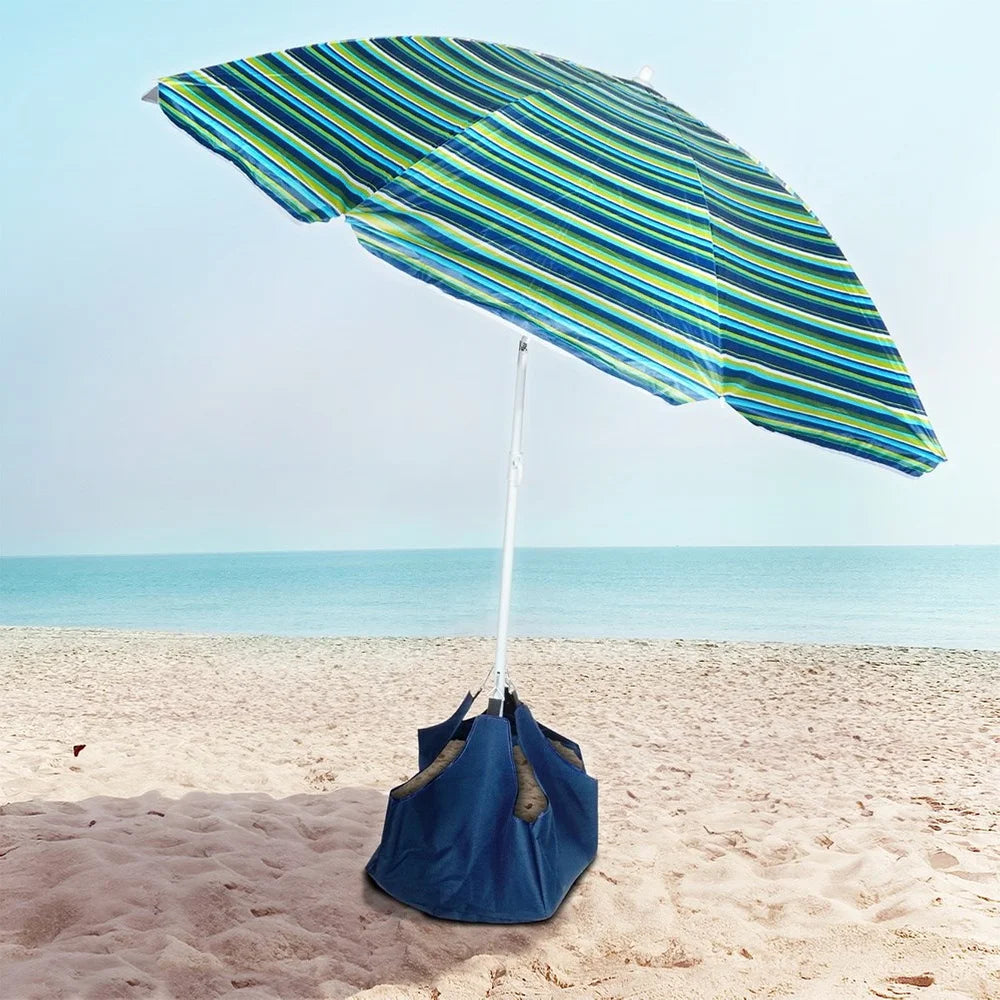Beach umbrella with base 147 cm