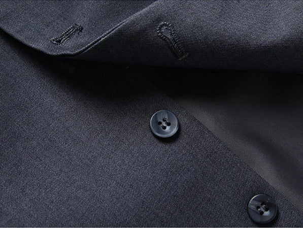 Men's Solid Color Business Suit 2025 High Quality Fashion Banquet Wedding Trend Groom Best Man Single 3/2/1