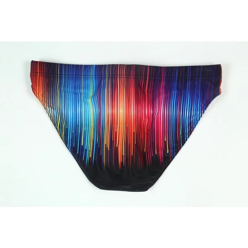 New swimming trunks men's swimsuit printed youth swimming trunks swimming training
