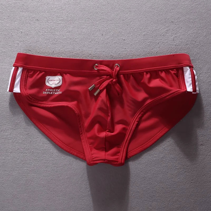 2026 Triangle Flat Angle Fashion Beachside Men's Swimsuit Surfing Trunks Rope Model 30806