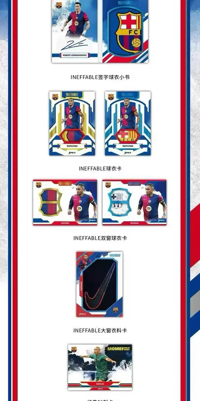 Official Authentic 2025 DAKA FC Barcelona Football Star Cards Rare Collection Signature Card Essential for Fans To Collect