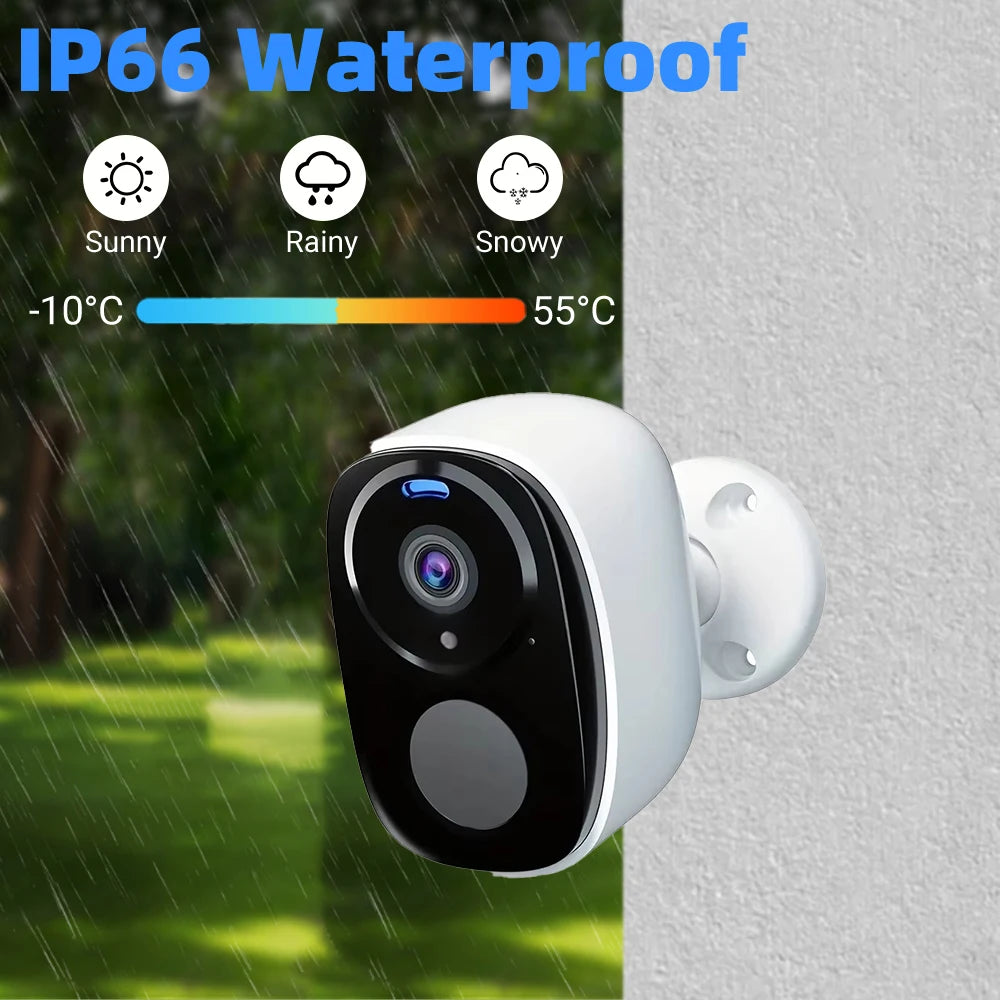 4G Security Cameras Wireless Outdoor 2K Rechargeable Battery Camera Home Surveillance No WiFi Needed PIR IP65 Work With O-kam Pr