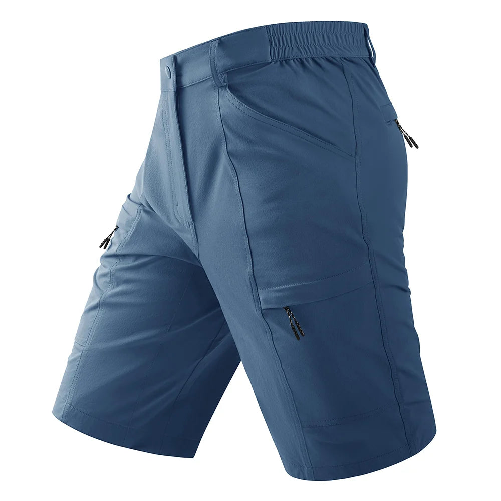 TACVASEN Waterproof Cargo Shorts Men's Summer Quick Dry Hiking Shorts Outdoor Multi-pockets Camping Training Work Shorts Man