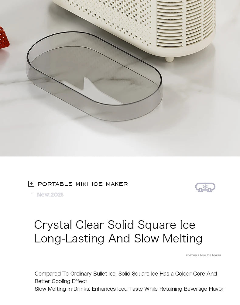 Small Ice Maker Mini Convenient Home Dormitory Office Camping Portable Ice Automatic Ice Making Box ice machine 110V/220V