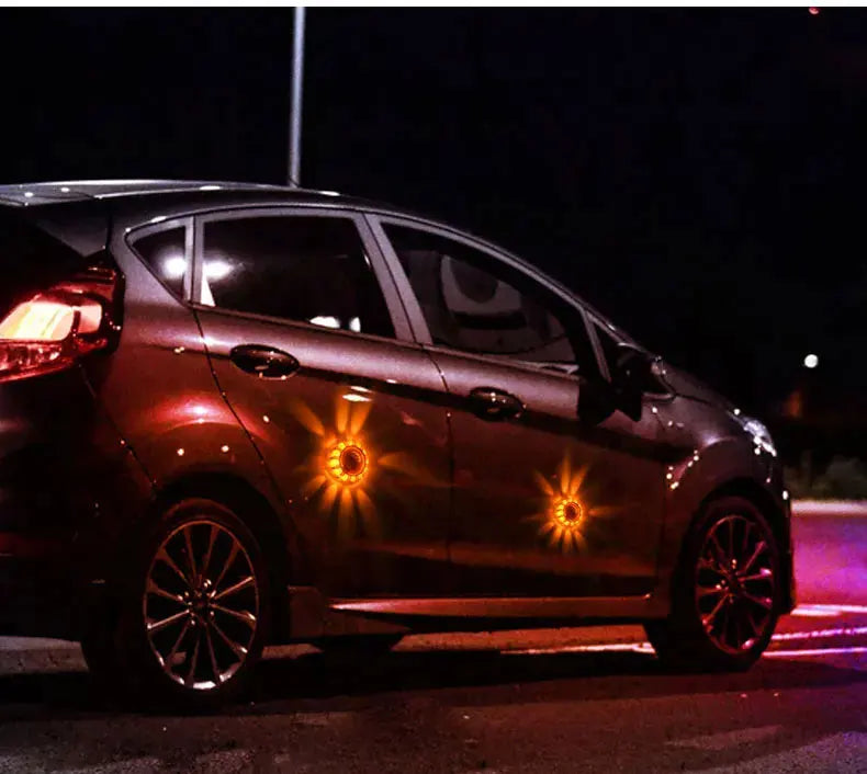 Magnetic LED Strobe Warning Light Car Emergency Road Rescue Safety Flashing Lights Roadside Auto Signal Beacon Lamp Accessory