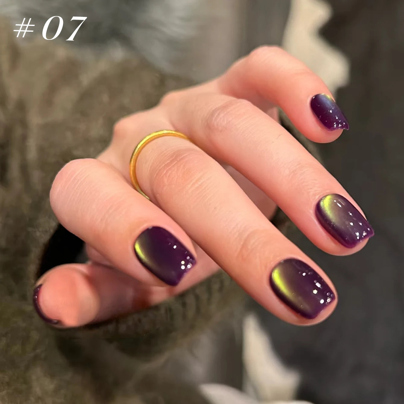 12ML 1-21pcs Toe Selling Whitening Glass Bead Cat Eye Gel Nail Polish Black Nails Nail Art Grey Cat Eye Nail Polish Cute Nails