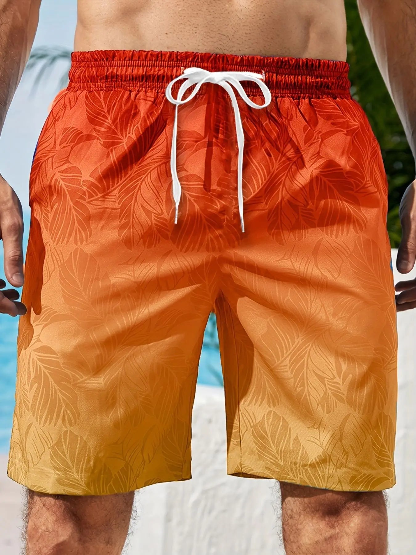 2024 Summer Hawaiian Beach Shorts Holiday Casual Colorful Plaid Print Sportswear Quick Drying Trunks Ice Shorts Hawaii Swimsuit