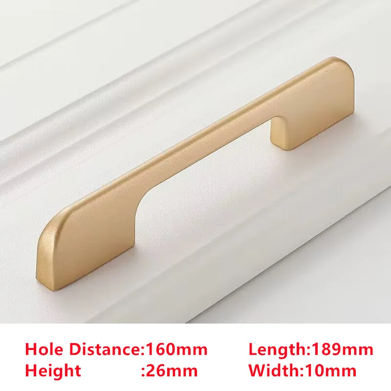 Handles Drawer Cabinet Furniture Kitchen Handles for Cabinet Knob Door Drawer Furniture Kitchen Knob Golden Simplicity Hardware