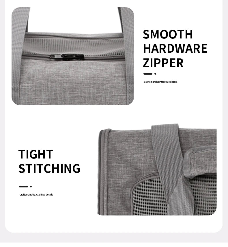 Pet Carrier Soft Travel Bag for Cats And Dogs Breathable Honeycomb Board Detachable Veterinary Cat Car Bag Support Board