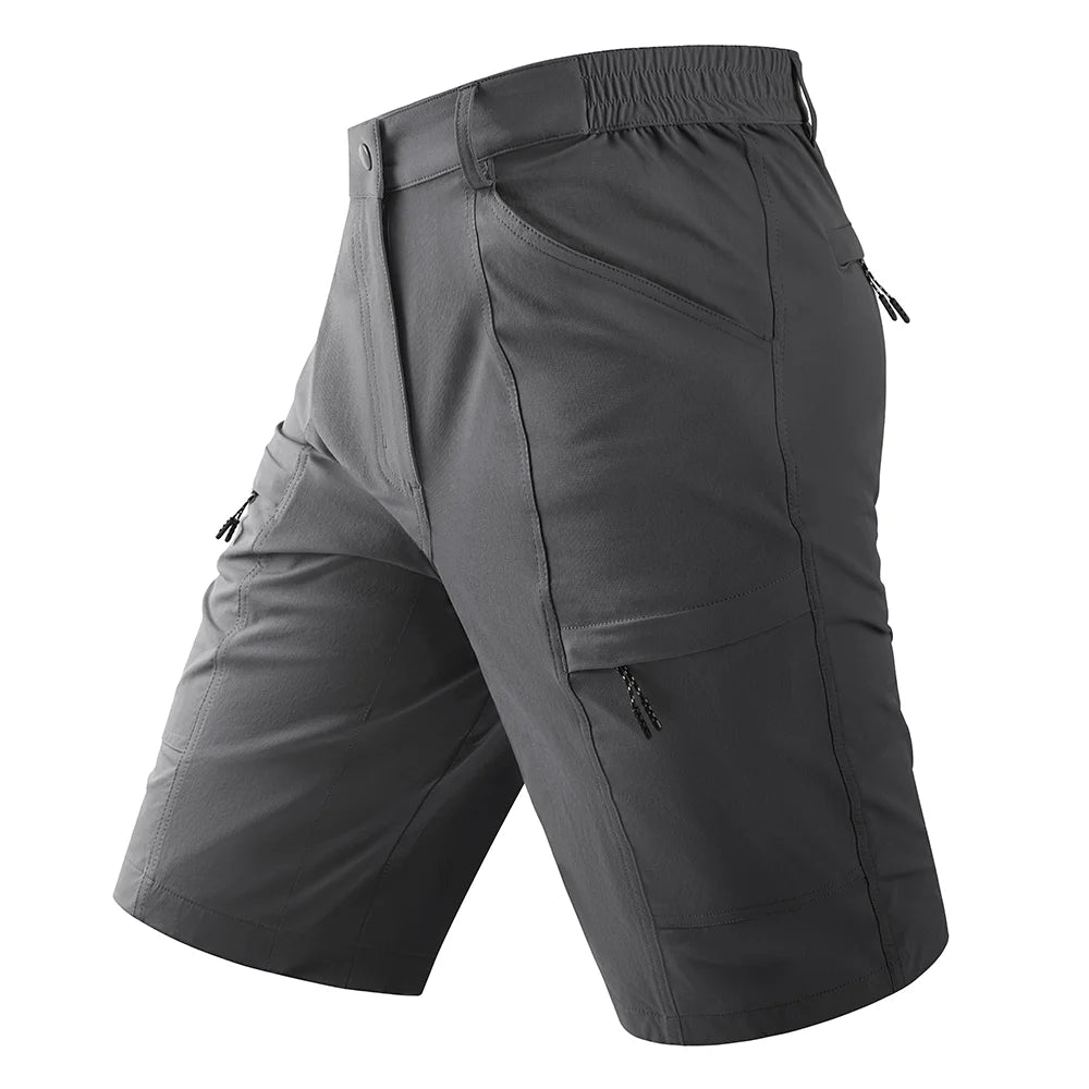 TACVASEN Waterproof Cargo Shorts Men's Summer Quick Dry Hiking Shorts Outdoor Multi-pockets Camping Training Work Shorts Man