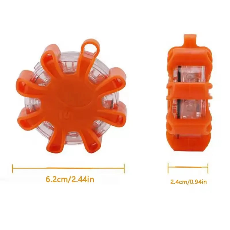 Led Car Emergency Light Flashing Light Magnetic Induction Road Accident Light Portable Strobe Warning Light