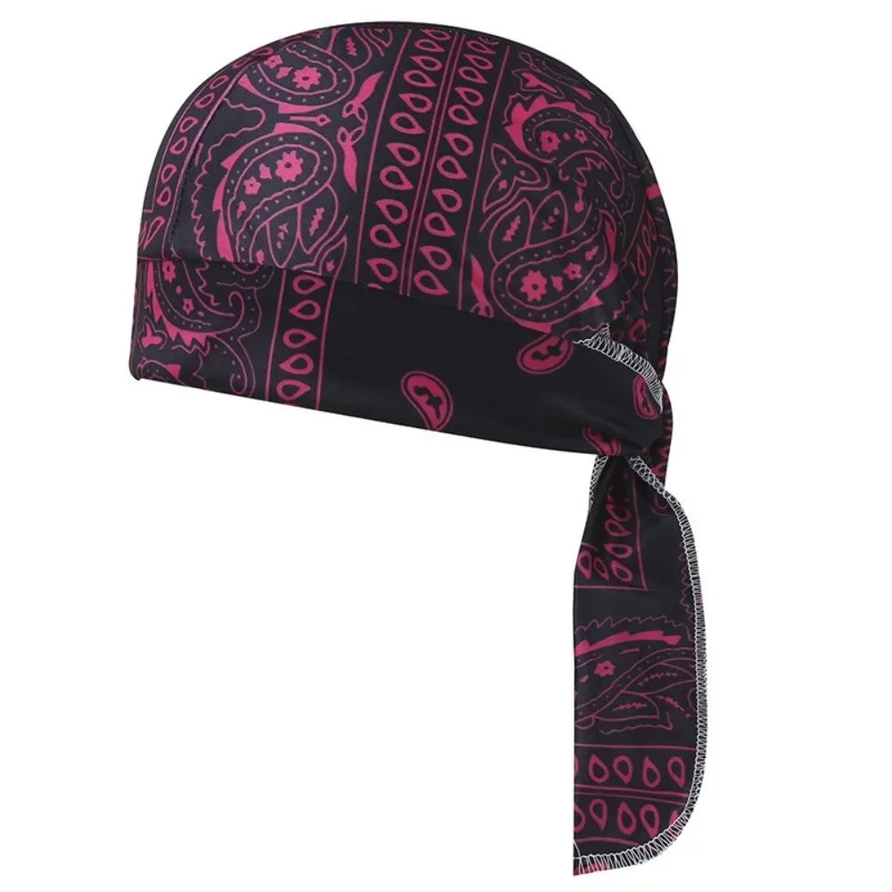 Men Women Quick Dry Headscarf Cotton Pirate Hat Outdoor Sport Cycling Bandana Sweat Absorbant Cancer Chemo Cap Muslim Turban