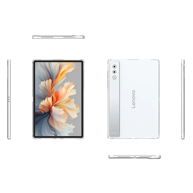 For Lenovo YOGA Pad Pro 12.7 inch 2025 Tablet Case Thickened Soft Airbag Transparent Funda Yoga Tab Plus TB-520FU 12.7"TPU shell