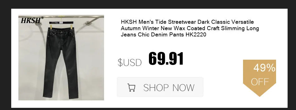 HKSH Summer Men's Workwear Shorts Trendy Brand Ins High Street Loose Outerwear Knee-length Pants Trendy Straight Pockets HK0673