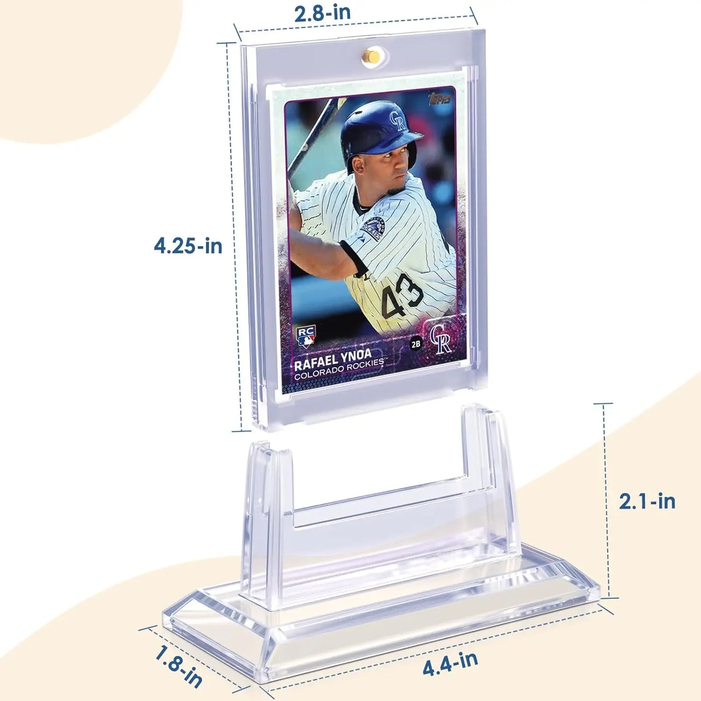 Magnetic Card Holder Support Set 35PT Hard Plastic Protectors Sleeves Trading Display Case Baseball Football Sports Yugioh Cards