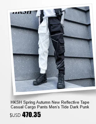 HKSH Summer Men's Workwear Shorts Trendy Brand Ins High Street Loose Outerwear Knee-length Pants Trendy Straight Pockets HK0673