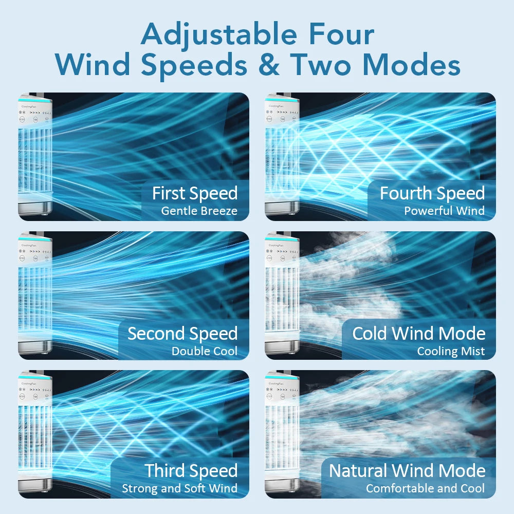 Desktop air conditioner fan small air cooling machine small air conditioner household water cooling fan summer dormitory artifac