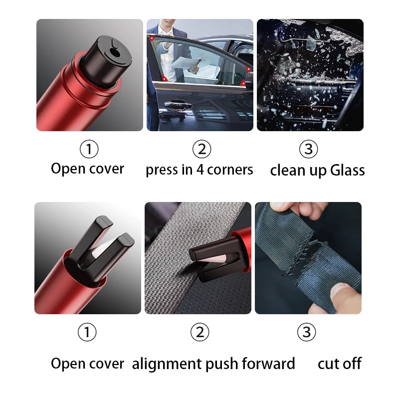 Car Emergency Hammer Cars Rescue Tools Safety Hammer Escape Seat Belt Cutter Lifesaving Auto Windows Glass Breaker Safety Hammer