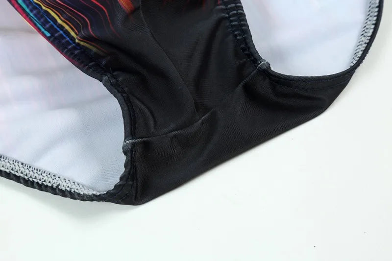 New swimming trunks men's swimsuit printed youth swimming trunks swimming training