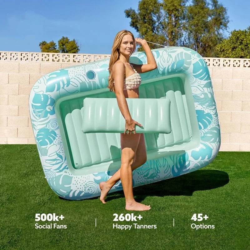 Adult Inflatable Tanning Pool Lounger Large Bathtub Water Bed Cross-Border in Stock for Relaxation And Sunbathing
