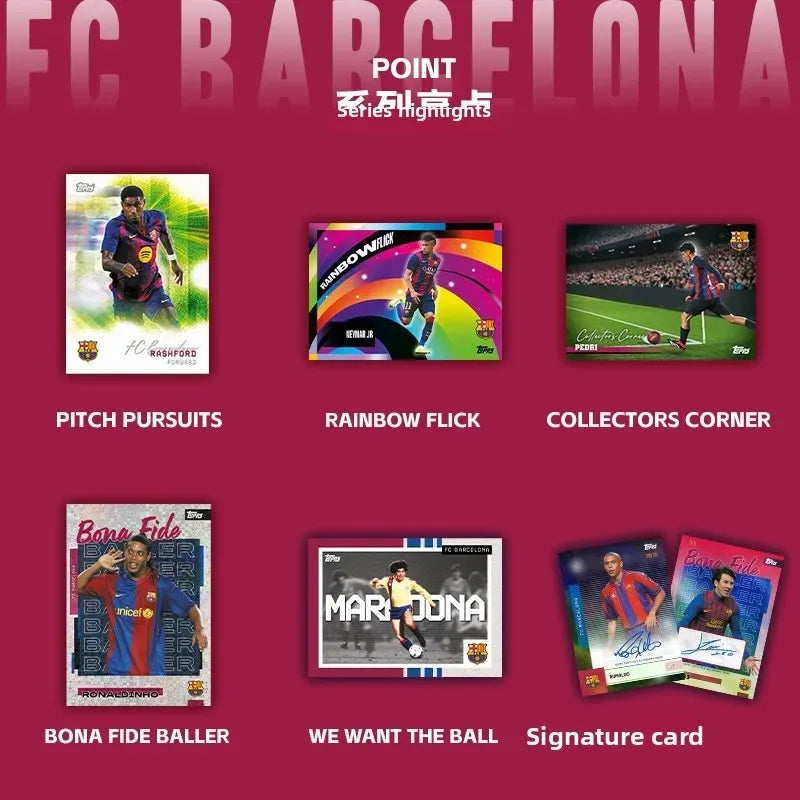 2025/26 Topps Genuine Soccer Trading Cards Man Utd PSG Juventus Chelsea Bayern Man City Barca Rare Auto Parallel Collectibles