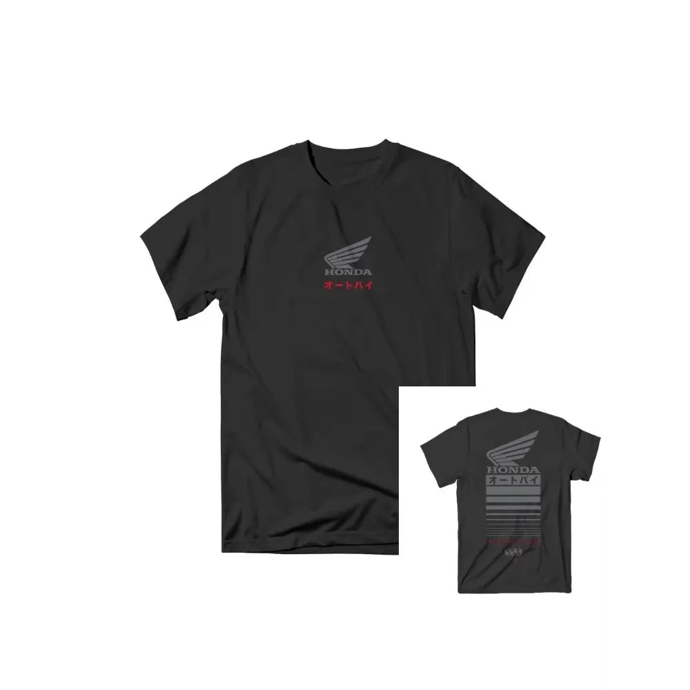 Honda Men's and Women's T-shirt Summer Trendy Brand Tee Honda Offset Short-sleeved Spring and Autumn Motorcycle Cycling Top