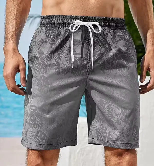 2024 Summer Hawaiian Beach Shorts Holiday Casual Colorful Plaid Print Sportswear Quick Drying Trunks Ice Shorts Hawaii Swimsuit
