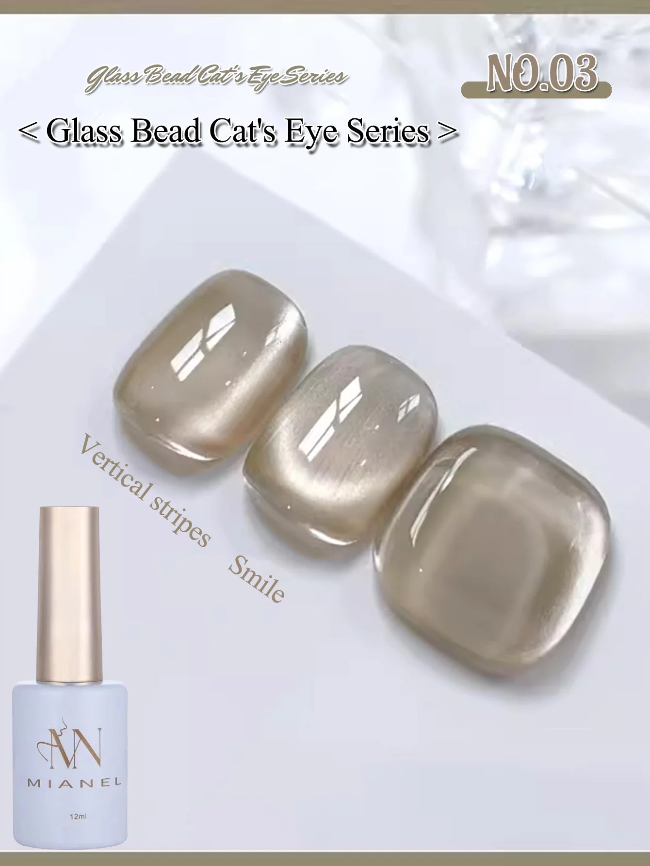 MIANEL 12ML Red Ocean Cat Eye Gel Nail Polish 2026 Top Selling Red Color Flash Glass Beads Cat Magnetic Gel Red Nails 1-9pcs