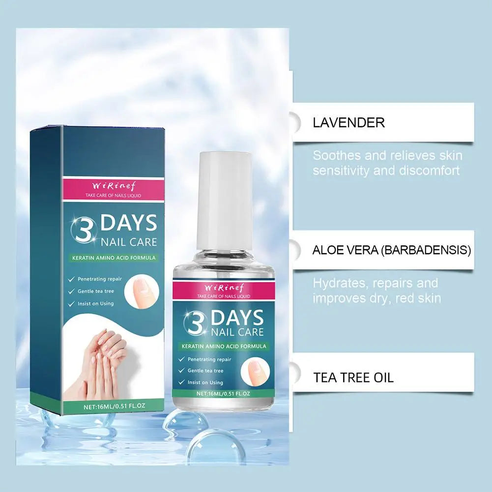 Nail Care Liquid Rapid Nail Revitalization Nourishing Liquid Rejuvenate Damaged Nails Soothing Tea Tree Care