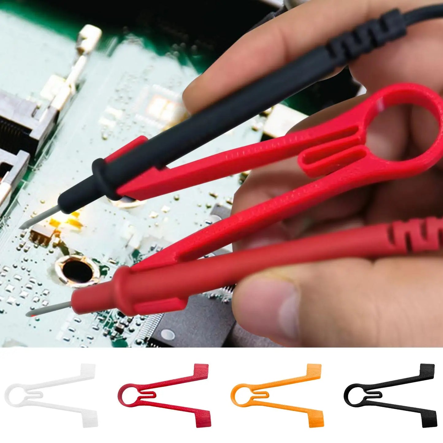 Multi meter probe holder tester probe clamping tool electrical testing power supply maintenance accessories DIY essential