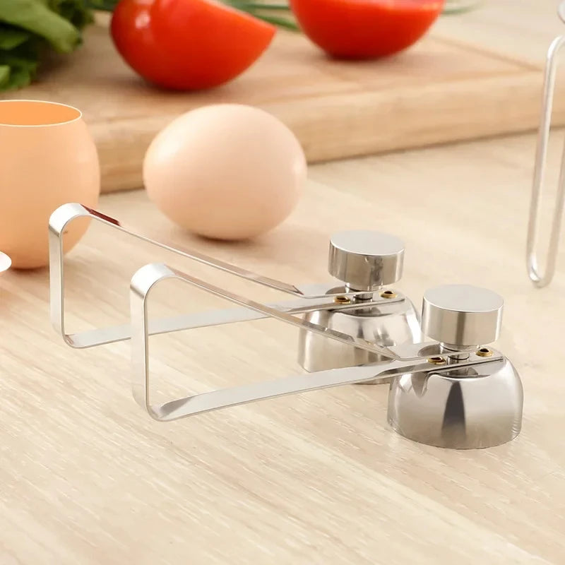 New Originality Stainless Steel Egg Shell Opener Eggshell Separator Household Single Head Egg Opener Kitchen Small Tool