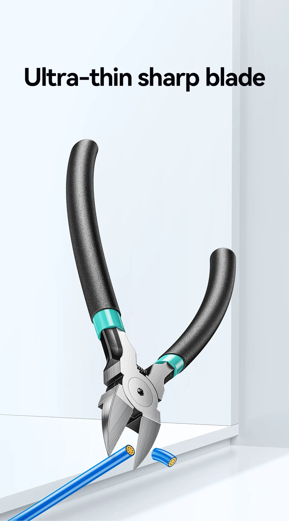 SAMZHE Pliers Multi Functional Tools Electrical Wire Cable Cutters Cutting Side Snips Flush Stainless Steel Nipper Hand Tools