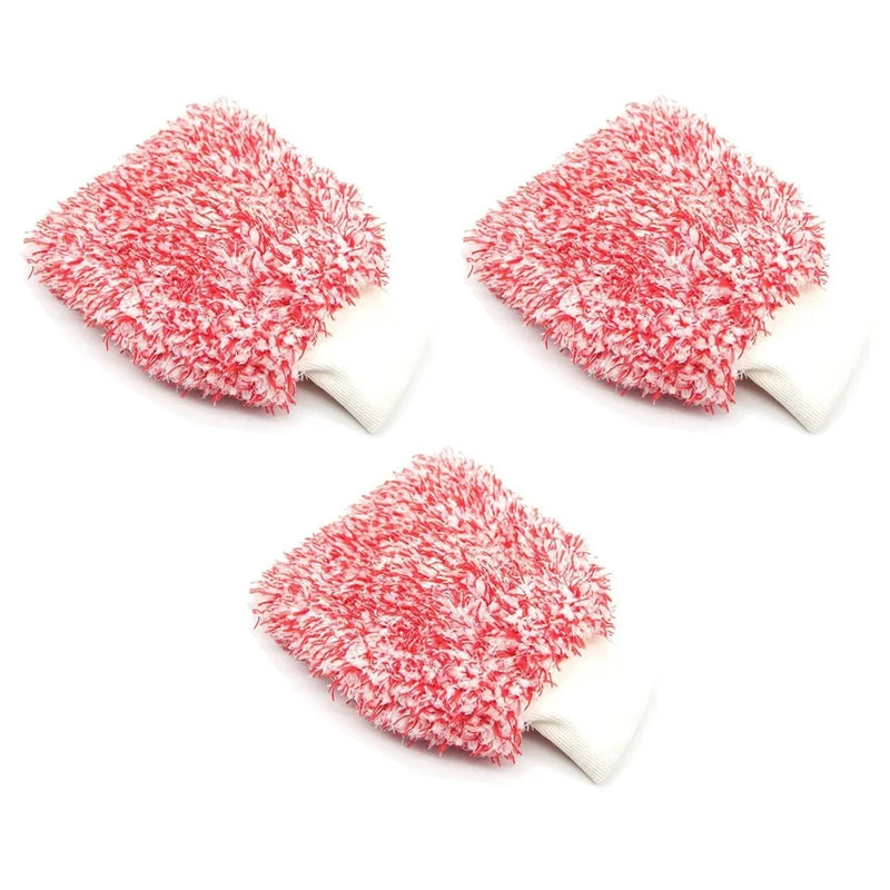 Car Cleaning Gloves Soft Microfiber Wash High Density Scratch Free Gloves Car Wash Car Accessories accesorios para vehículos
