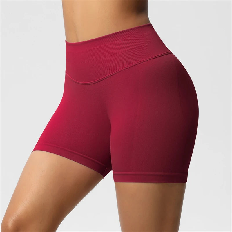BUM Shaping Yoga Shorts Woman Stretch Breathable Peach Hip Fitness Running Shorts Hip High Stretch Impact Wicks Gym Shorts
