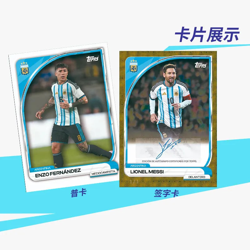 25-26 Topps Argentina Collector Argentina National Football Team Sports Trading Card Collection Cards Boys Designer Toys Gift