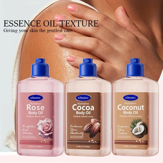 Coconut Body Oil Moisturizing Essence, Long-Lasting Nourishing  Skincare Oil, Non-Greasy Body Care Oil for Women Daily Use