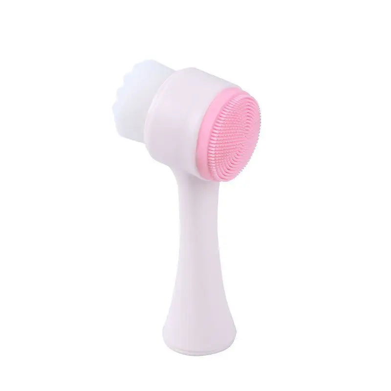 Facial Cleansing Brush–Deep Cleaning,Suppress Fine Lines,Silicone Bristles,Ergonomic Handle,Eco-Friendly,Portable Face Scrubber