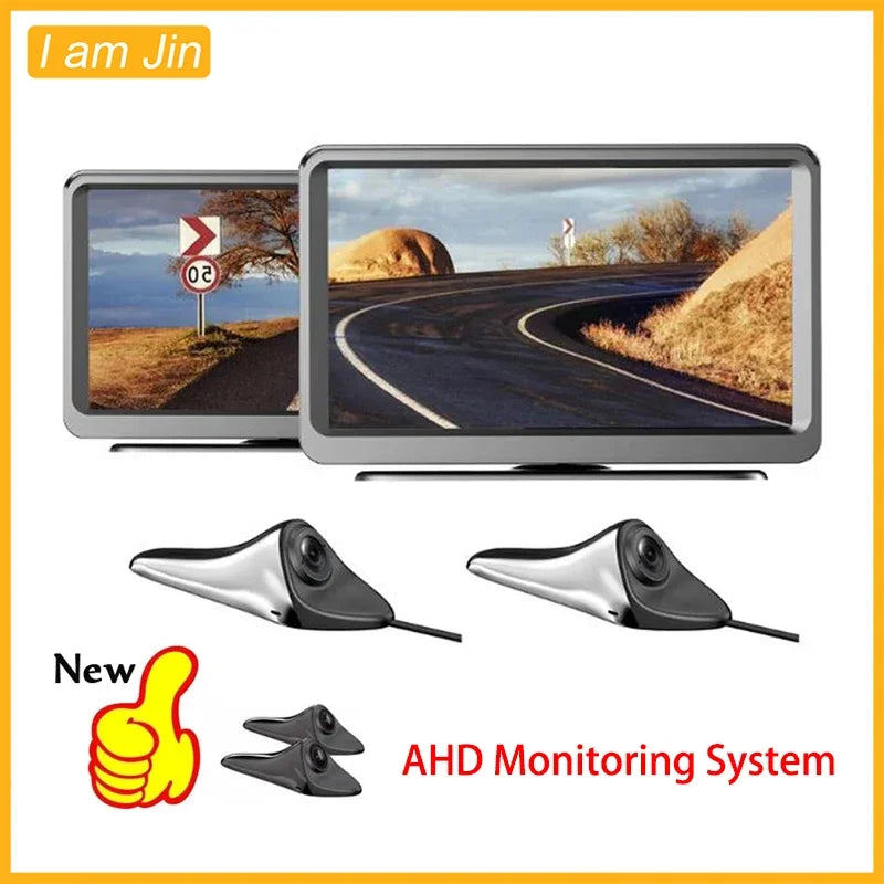 CMS Car Rear View Camera, Blind Spot Auxiliary Reversing System, Backup Side Camera Screen, IP68 Waterproof AHD Smart Monitor