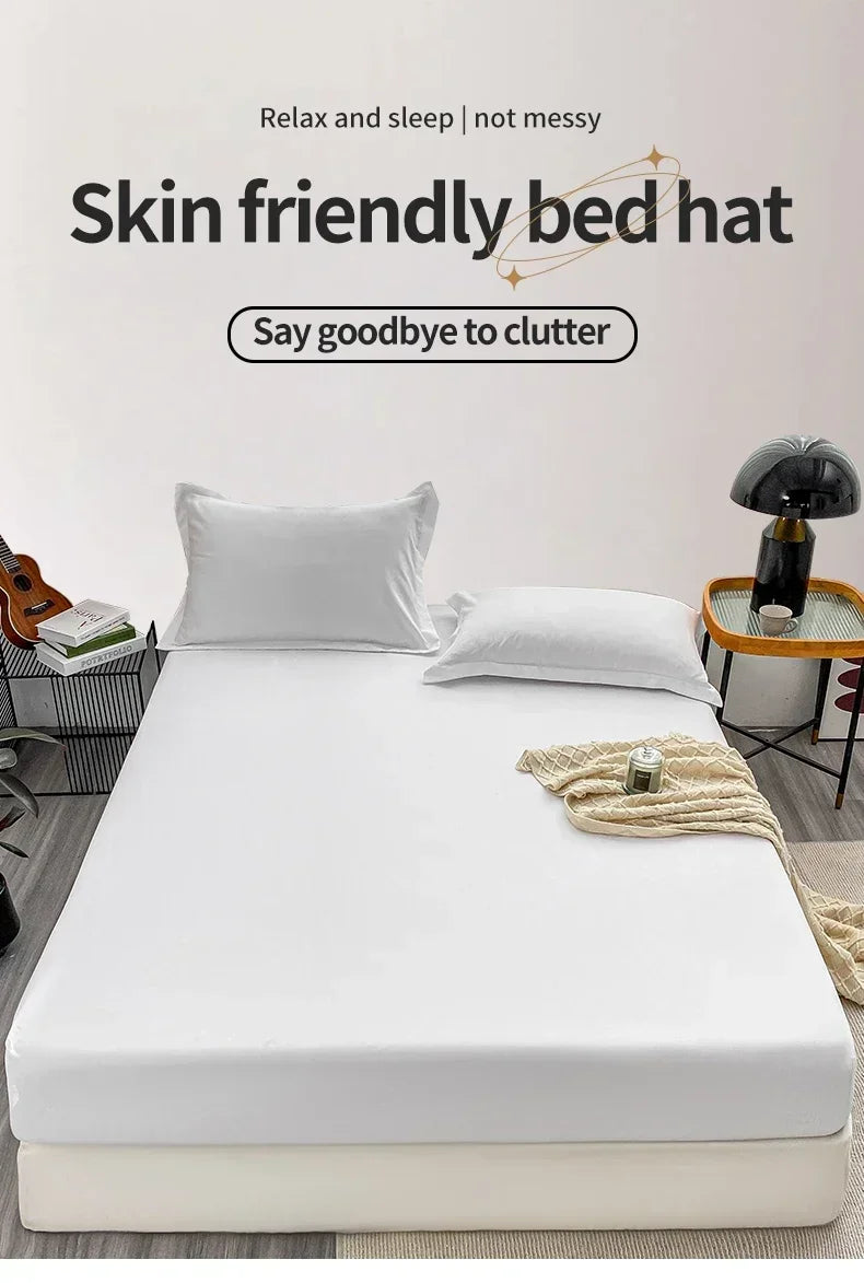 Premium Solid Color Brushed Fitted Sheet,Ultra-Soft Sateen Weave for Cozy Nights - Hypoallergenic and Easy Care Bedding
