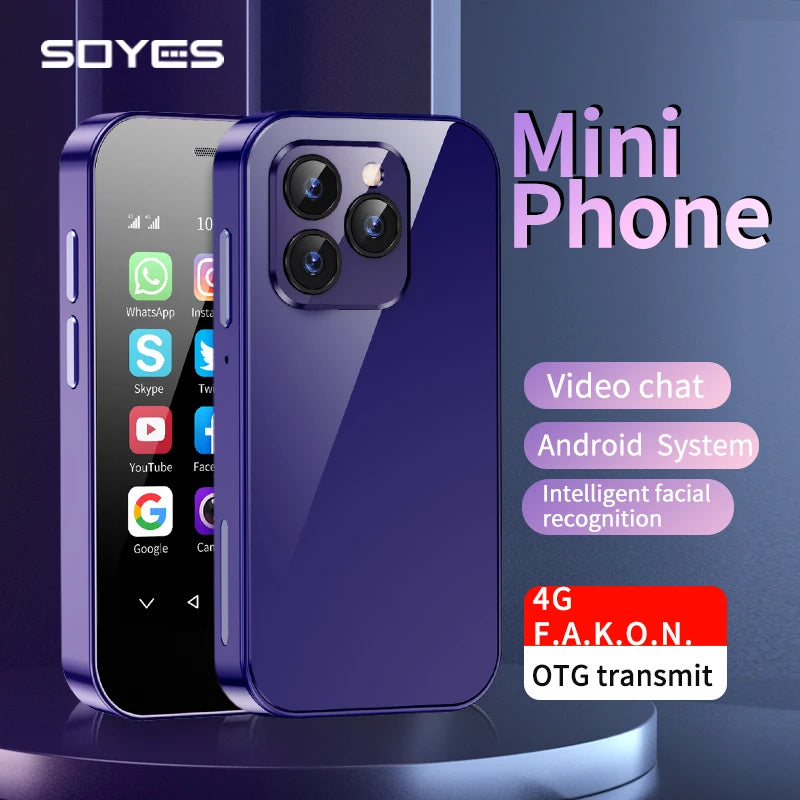 SOYES XS14 Pro Mini Smartphone Android 4G 3GB+64GB 2600mAh Face Recoginition 3.0 inch Phone Hot Sale
