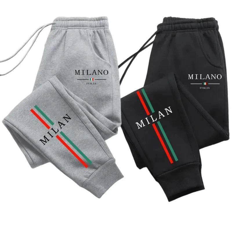 2025 Hot Sale Milan City Printed Jogger Pants Men Women Autumn Winter Casual High Quality Outdoor Running Sports Casual pants