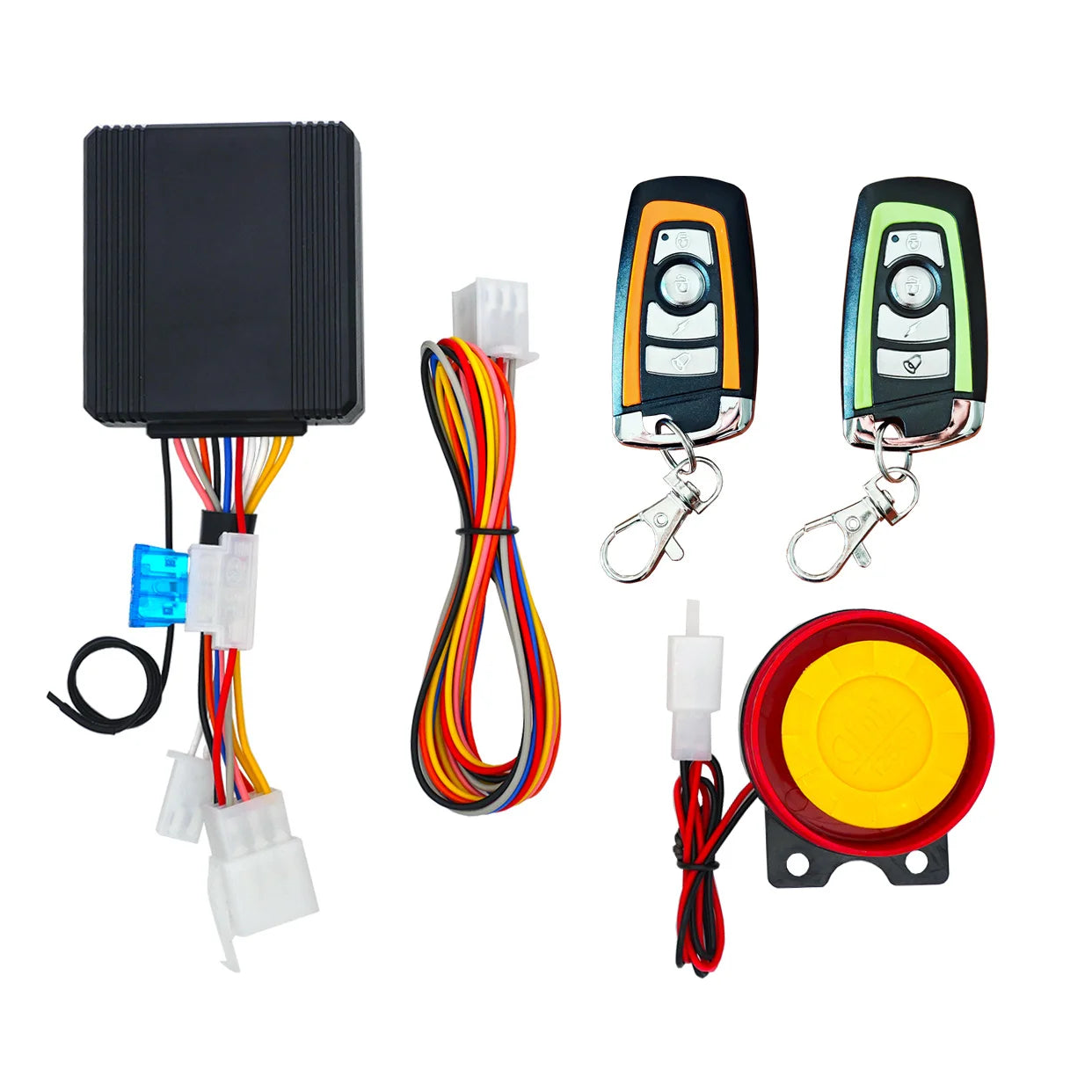 New multifunctional motorcycle anti-theft alarm with automatic defense, ignition and shutdown, silent dual flash steering prompt