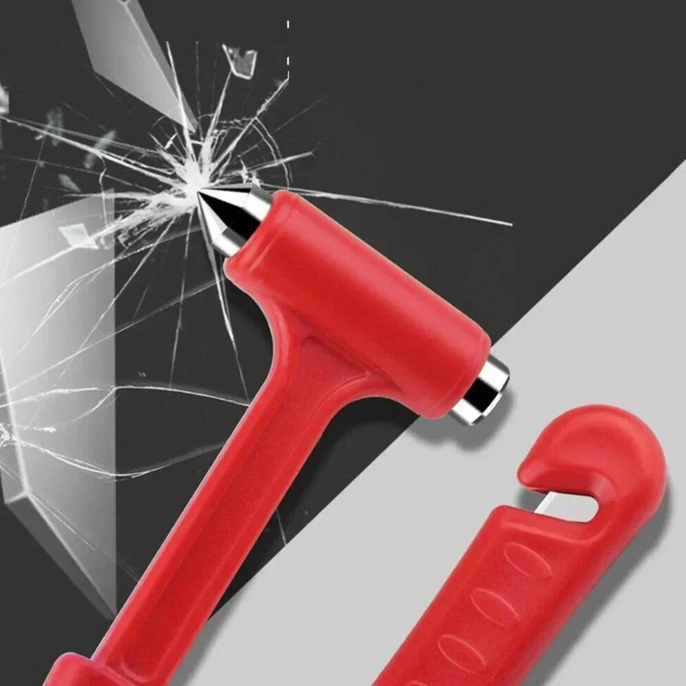 Solid Car Emergency Safety Hammer Escape Tool Car Window Breaker Seat Belt Cutter Multifunctional Escape Tools Car Accessories