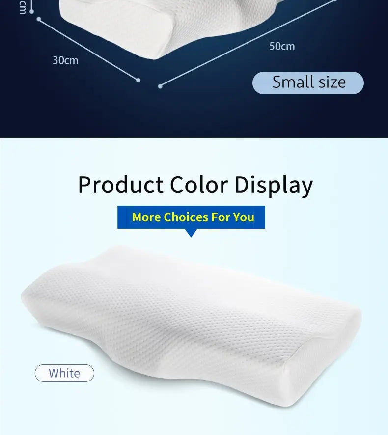 Memory Foam Bed Orthopedic Pillow Neck Protection Slow Rebound Memory Pillow Butterfly Shaped Health Cervical Neck