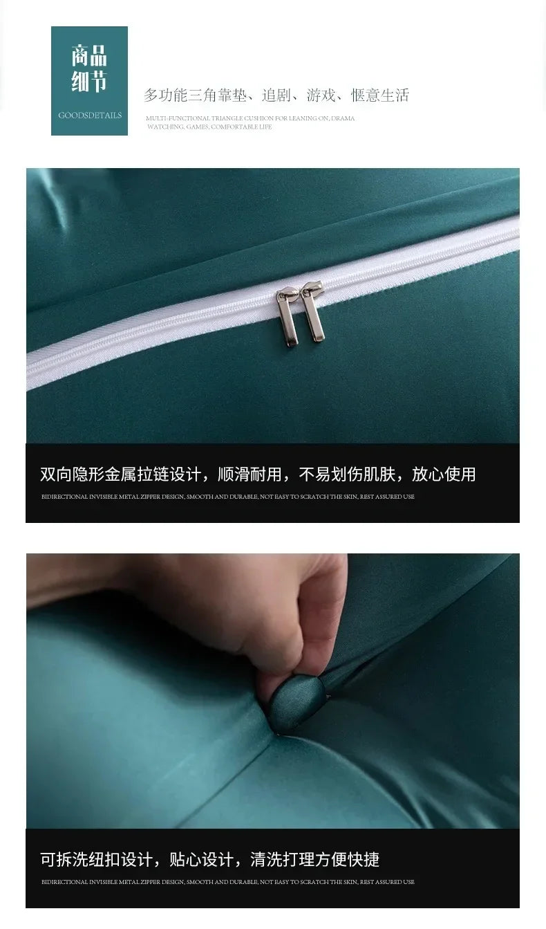 FORMTHEO Large Silk Like Cushion Long Pillow Bed Headboard Tatami Backrest