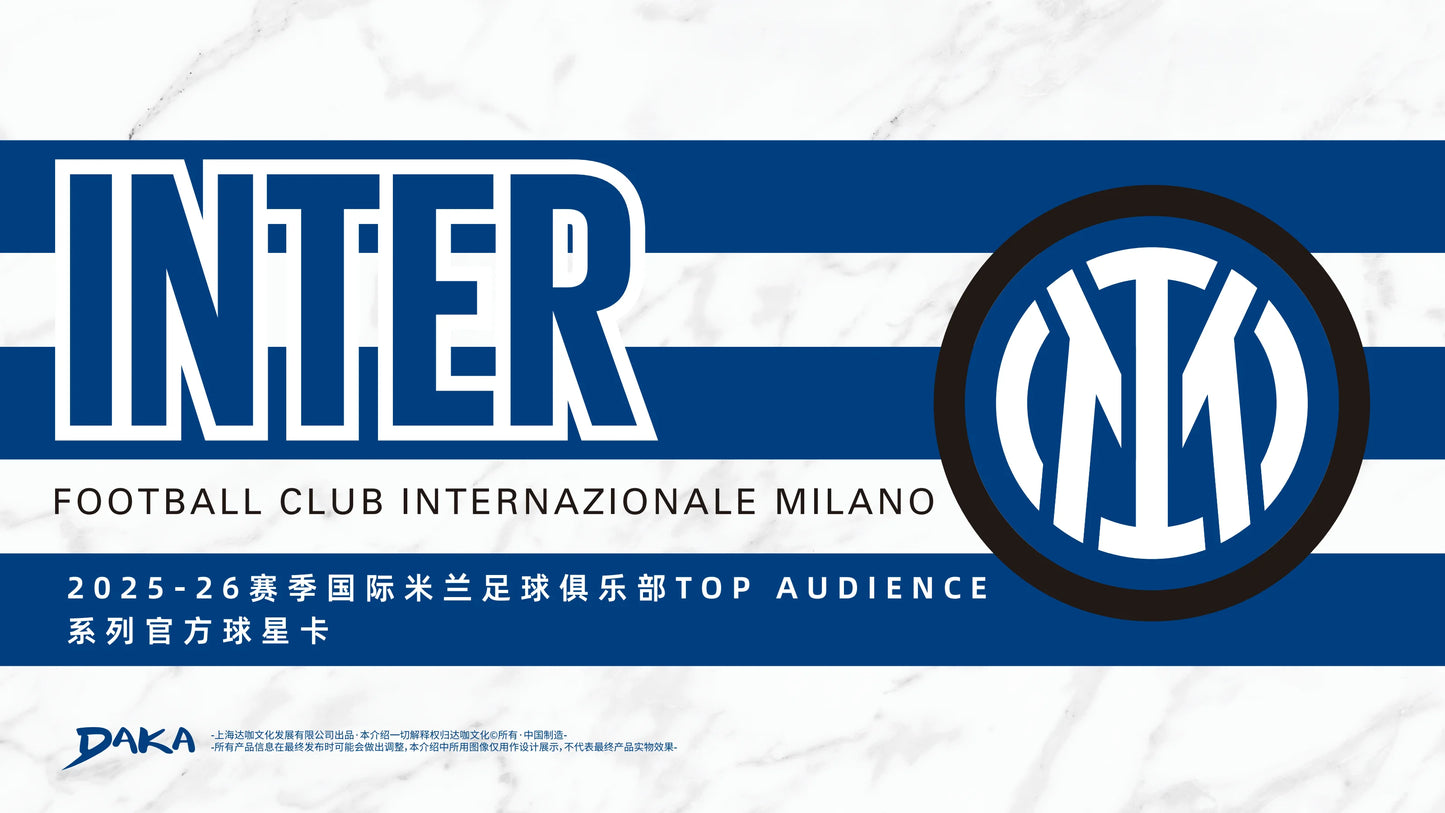 Genuine Daka 2025-26 Top Audience Series Internazionale Milano Real Madrid Barcelona Collection Card Football Club Official Box