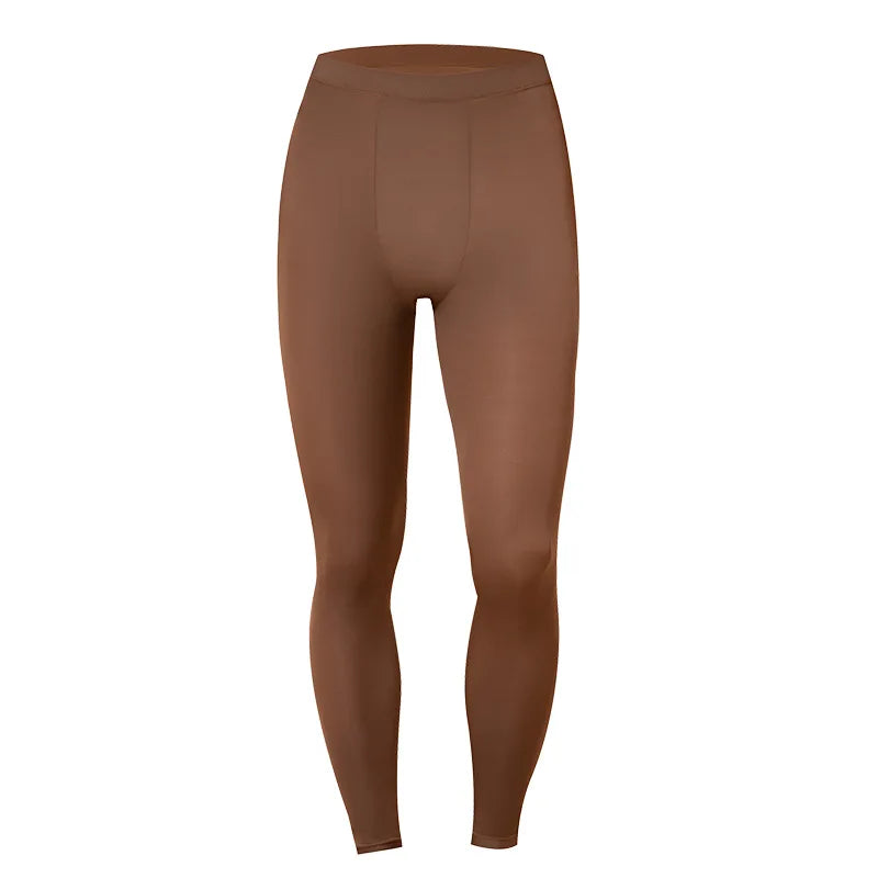 Men Thermal Underwear Set Plus Size Ultra-thin Pajamas Suit High Elastic Long Sleeve Long Johns Autumn Winter Skincare Clothing