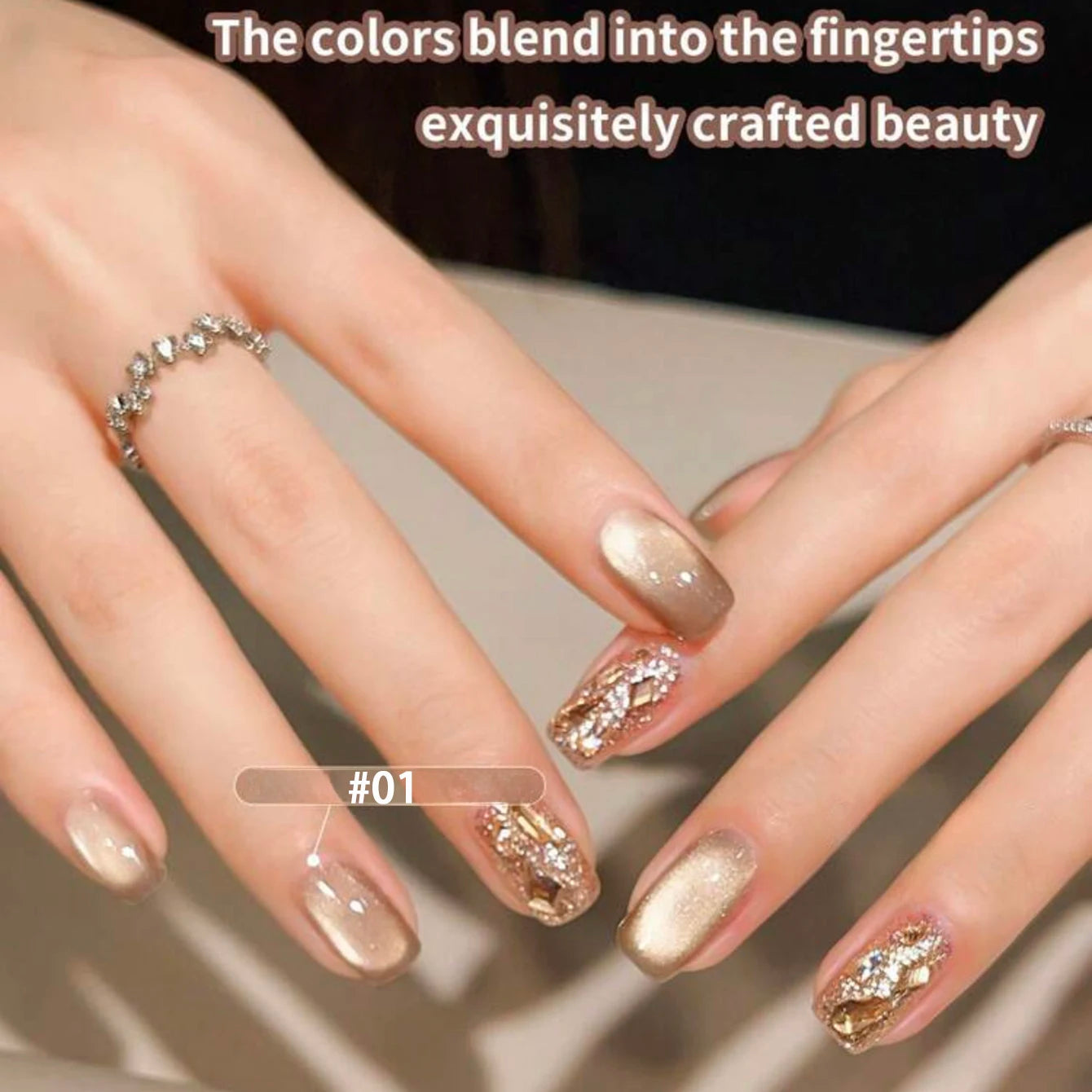 MIANEL 10Ml Sparkling Light Broken Drill Gel Nail Polish Soak Off UV Light For Gel Nails DIY Nail Salon LED Gel Varnish